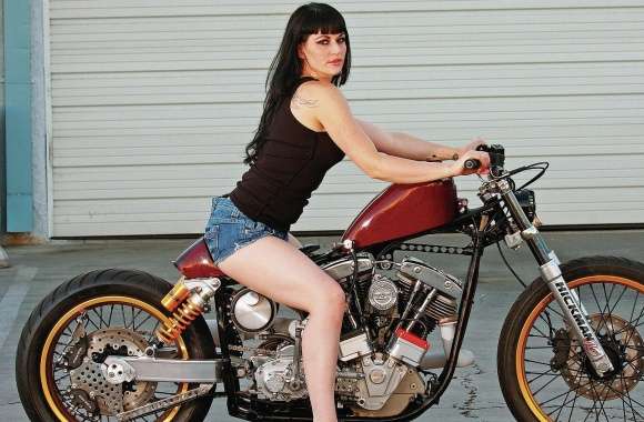 Girls and Motorcycles wallpapers hd quality