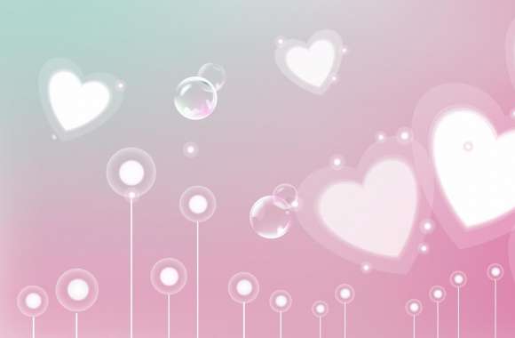 Pastel Valentine Hearts wallpapers hd quality
