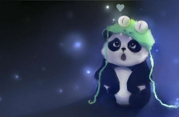 Cute Panda Painting wallpapers hd quality