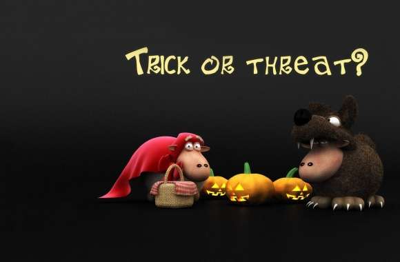 Halloween Sheeps Trick Or Threat Screen