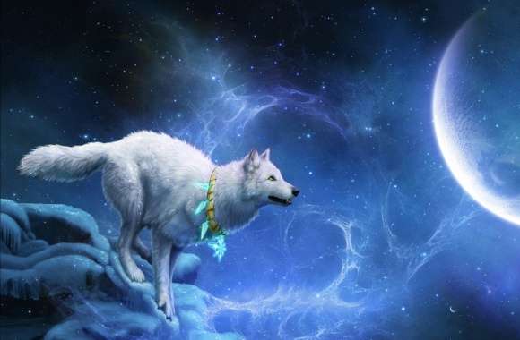 Magic White Wolf