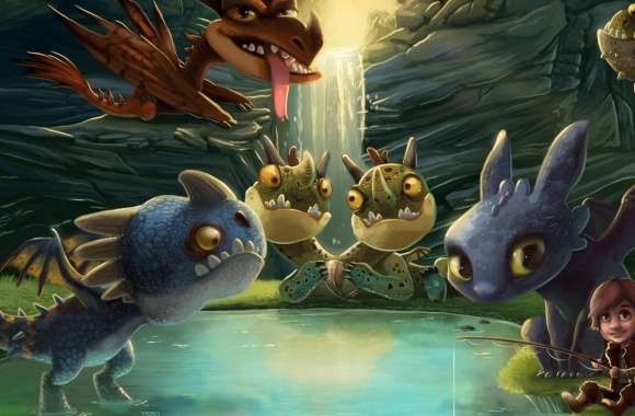 Hiccup, Toothless and friends