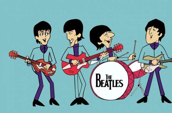 The Beatles Cartoon wallpapers hd quality