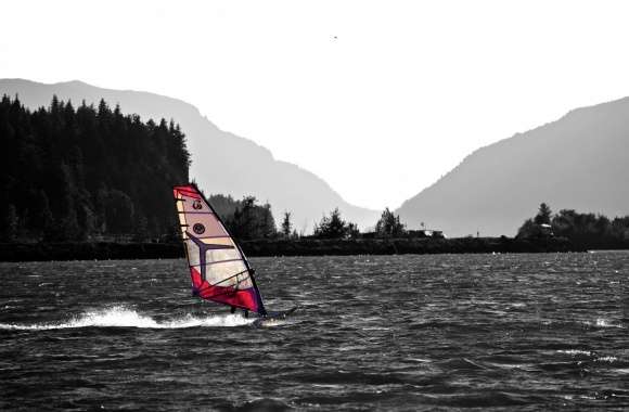 Windsurfing In The Columbia River Gorge