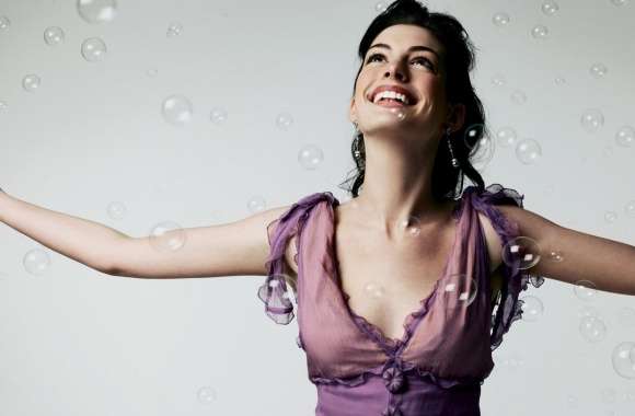 Anne Hathaway Happy