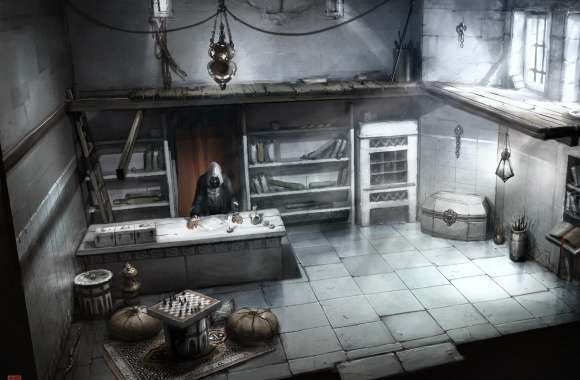 Assassins Creed Interior Building Concept Art