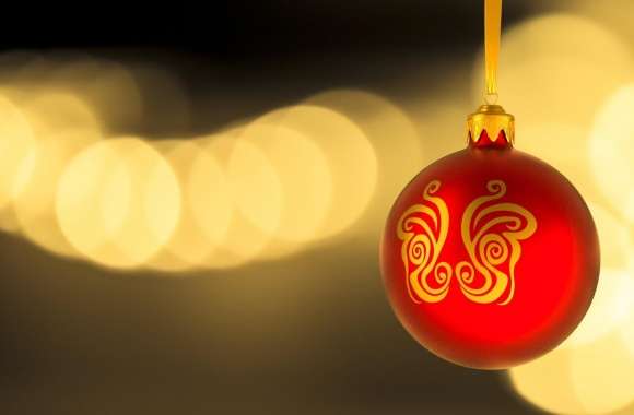 Christmas Red Ball wallpapers hd quality