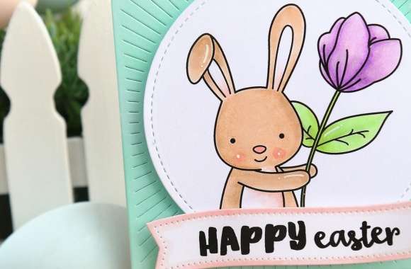 Cute Easter Bunny Card wallpapers hd quality