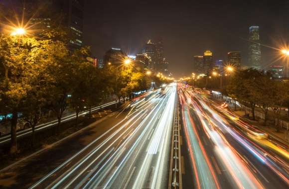 Evening Traffic in Beijing