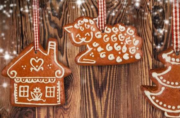 Merry Christmas Gingerbread wallpapers hd quality