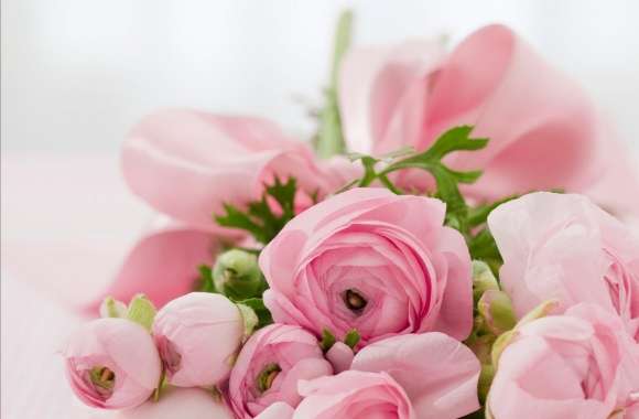 Pink Flowers Bridal Bouquet