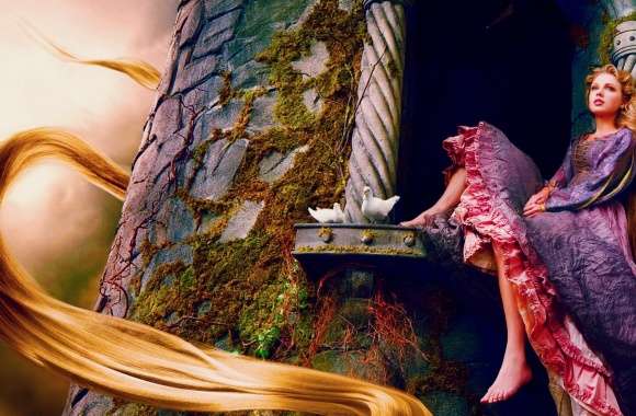 Taylor Swift As Rapunzel