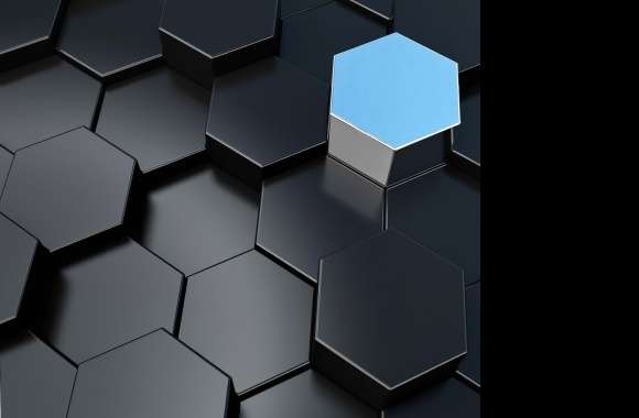 3D Hexagons wallpapers hd quality
