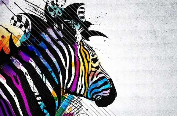 Abstract zebra