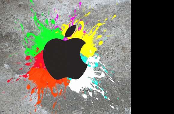 apple logo colorful wallpapers hd quality