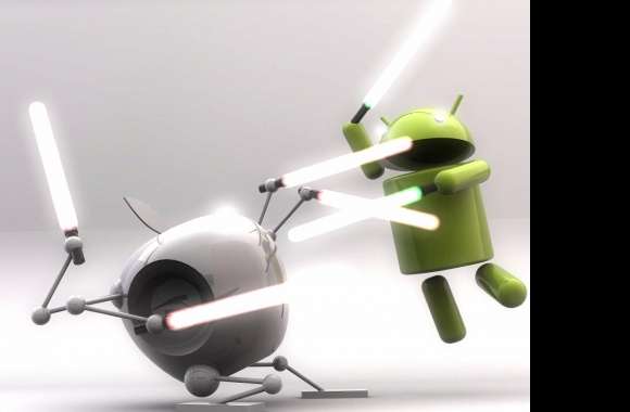 Funny android vs apple wallpapers hd quality