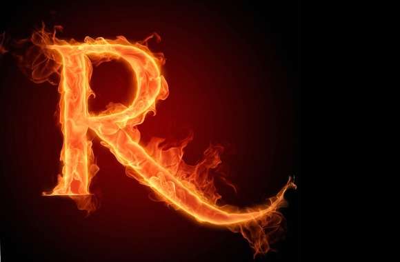 Letter R In Fire Hd