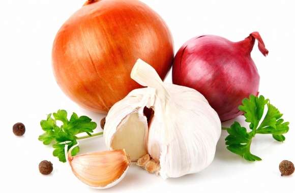 Onions and garlic wallpapers hd quality