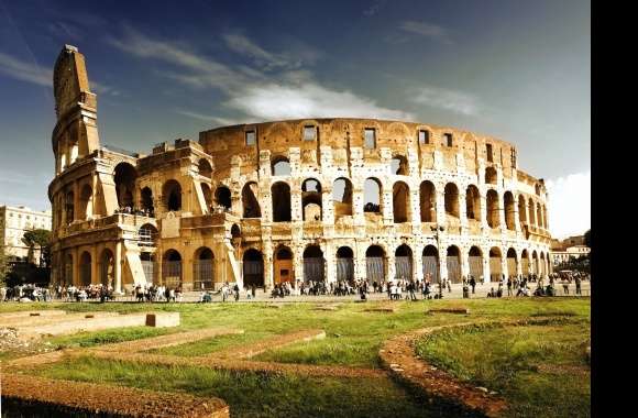 Amazing colosseum rome italy