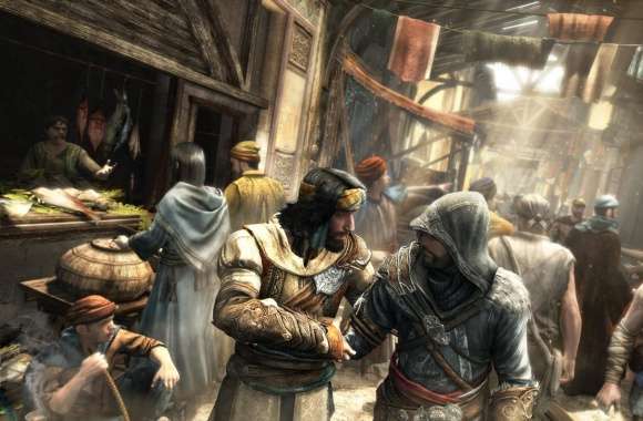 Assassins Creed Market Scene wallpapers hd quality
