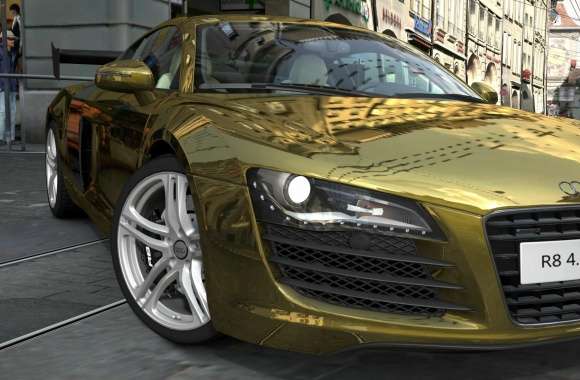 Audi R8 4.2 Quattro Gold wallpapers hd quality