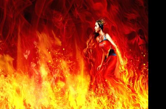 Fire woman wallpapers hd quality