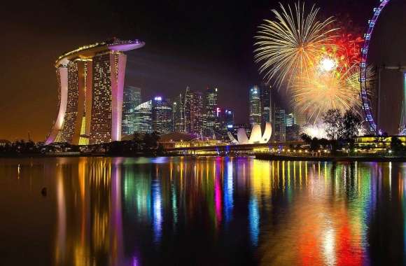 Fireworks in singapore