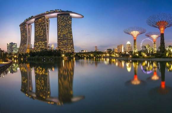 Landscape marina bay sands wallpapers hd quality