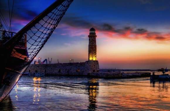 Lighthouse At Twilight