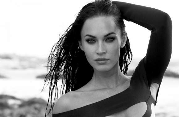Megan Fox Black And White wallpapers hd quality