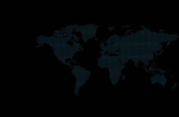 Minimalistic map of the world