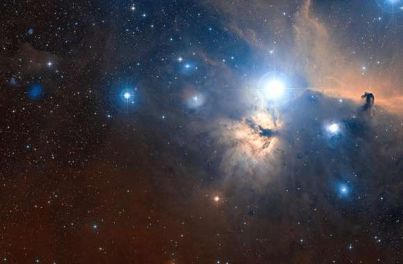 Orion nebula head horse