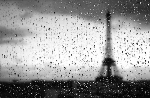 Paris throw rained glass