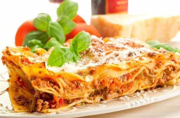 Pie with meat souce pasticcio italy wallpapers hd quality