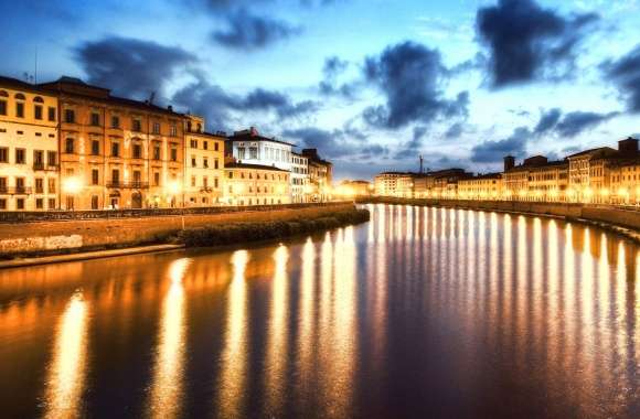 River pisa italy wallpapers hd quality