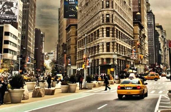 Street in manhattan new york wallpapers hd quality