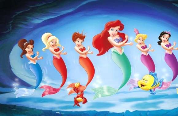 The little mermaid and friends wallpapers hd quality