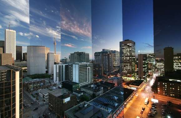 Time laps city landscape photo