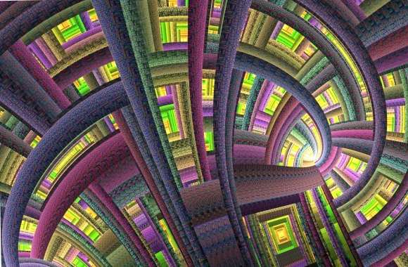 Vivid colorful fractal