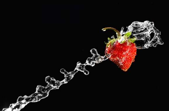 Water and strawberry wallpapers hd quality