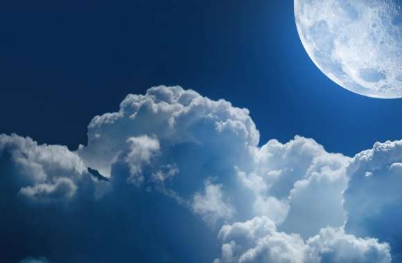 Clouds And Moon