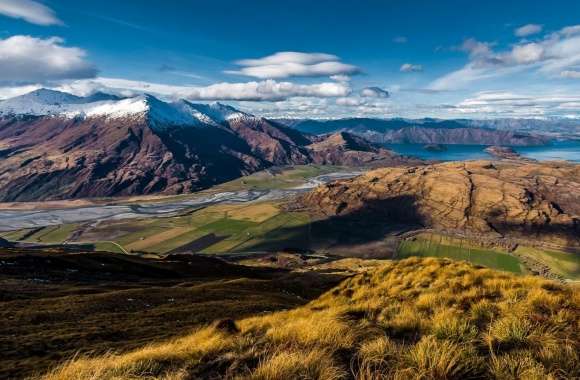 Landscape Of Wanaka New Zealand
