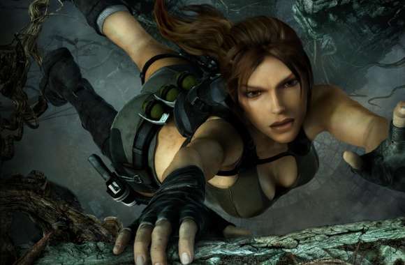 Tomb Raider Underworld Lara Croft Falling wallpapers hd quality