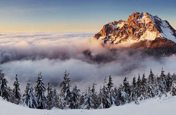 Mountain Peak Above The Clouds