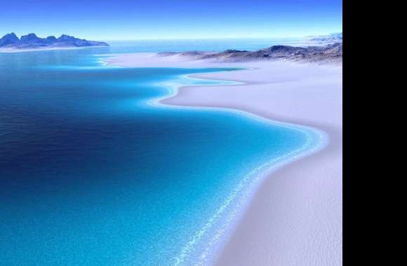 Perfect white sand tropical beach