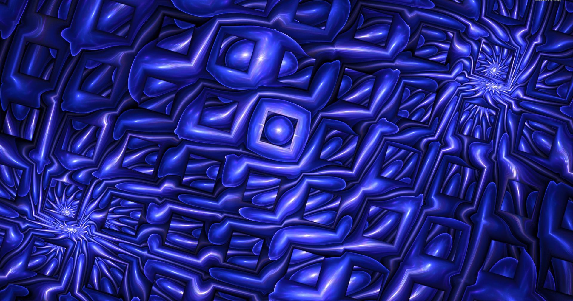 Blue mozaic at 2048 x 2048 iPad size wallpapers HD quality