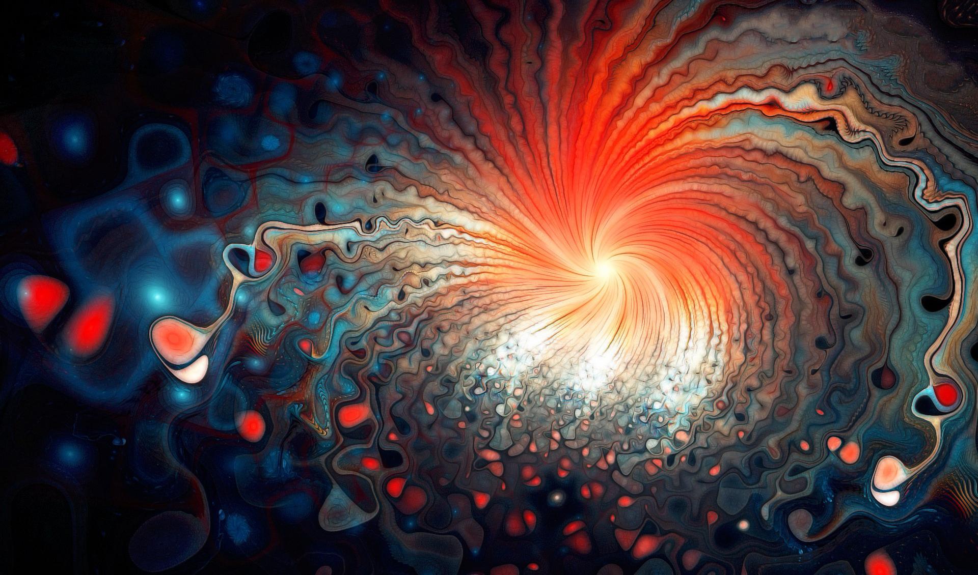 Beautiful swirl towards the bright abyss at 640 x 1136 iPhone 5 size wallpapers HD quality