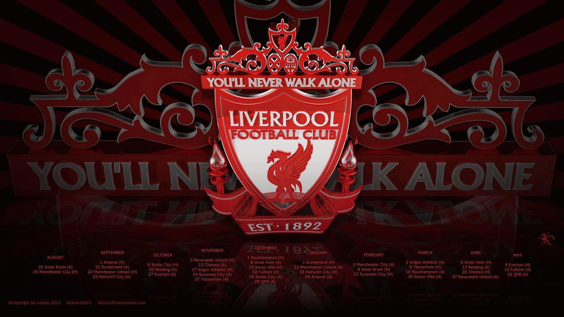 Liverpool FC at 1024 x 1024 iPad size wallpapers HD quality