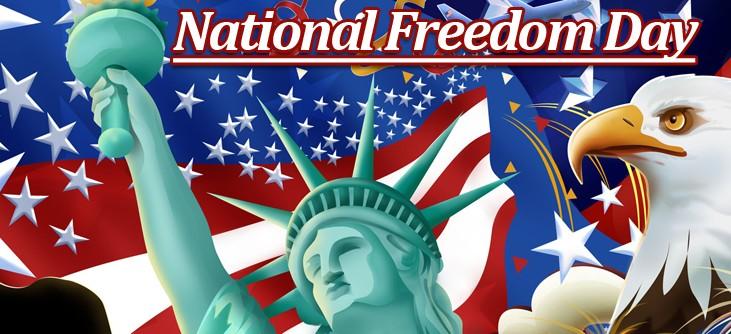 National Freedom Day at 1024 x 1024 iPad size wallpapers HD quality