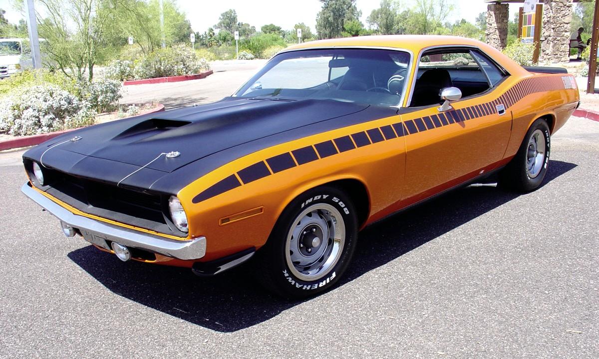 Plymouth Barracuda at 320 x 480 iPhone size wallpapers HD quality